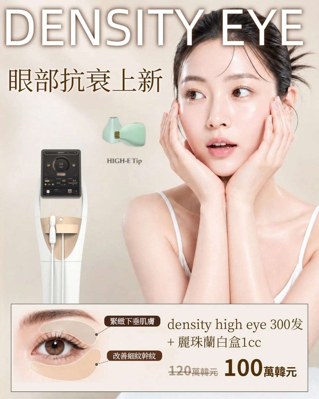 無雙電波DENSITY EYE 眼部抗衰新登場｜擊退眼周細紋鬆弛